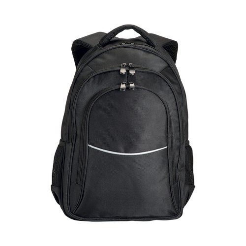 1680D polyester laptop backpack with 3 pockets