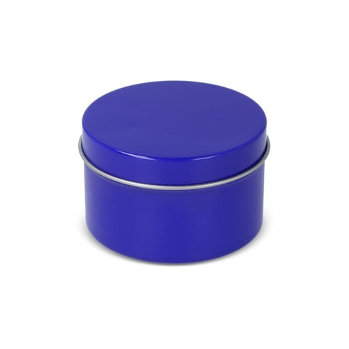 Bougie parfumée à base de plantes Kirtan dans une grande boîte en métal recyclé